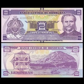 Originalus Hondūras 2 Lempira Senus Popierius, Pinigų Banknotus UNC Kolekcionuojamų Ne Valiuta