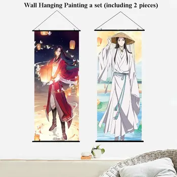 Namų dekoro Tian Guan Ci Fu Kabo Sienos Pažymėkite Tapybos 100cmx40cm Anime Dangaus pareigūno Palaima dovana sienos nuotrauka plakatas