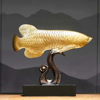 Naujas Kinų stiliaus lucky golden dragon žuvų papuošalai Naujųjų Metų dovanos vyresnieji kambarį 