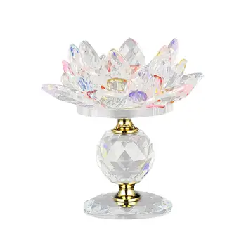 Skaidraus Stiklo Lotus Tealight Žvakių Laikiklis Votive Žvakės Laikikliai Namų Papuošalas