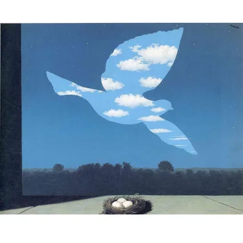 Grąžinimo(Le Retour) pateikė Rene Magritte,Rankų darbo naftos tapyba ant drobės, Žinomų tapybos reprodukcijos,sienų apdaila nuotrauką