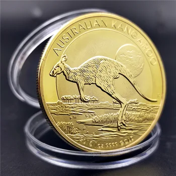 2015 m. Australija, Kengūros Iššūkis Monetas, Auksą, Sidabrą, Progines Elizabeth II Metalo Rinkti Monetas, Dovana, Namų Puošybai