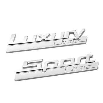 Automobilio Sparnas Logotipas Ženklelis Įklija, Sport Line BMW Prabangos Linija, Logotipą 520d d530d 330 d 320d 518d F30 F10 G20 G30 E46 E39 F11 F32