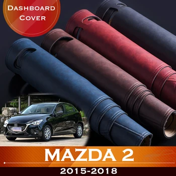Už Mazda 2 2015-2018 Automobilio Prietaisų Skydelyje Išvengti Šviesos Padas Priemonė Platforma Stalas Padengti Odos Anti-Slip Brūkšnys Motina. 2016 M. 2017 M.