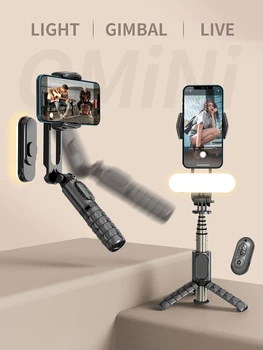 Naujas mini selfie stick integruotas multi-funkcinis Bluetooth užpildyti šviesos, kamera, telefono stovas., anti-shake trikojo