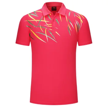 Vyriški T-shirt Badmintono Sporto Golf Polo T-shirt 3D Atspausdintas Konkurencijos Drabužiai, Sporto, Sveikatingumo Viršūnes ，Vyrų Stalo Teniso marškinėliai