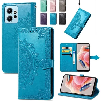 Pusė Sagtis Magnetinio Flip Case Telefono Dangtelis Xiaomi Poco C50 X5 X4 X3 X2 M5 M4 M3 F4 F3 F2 Redmi K60 A2 A1+ Odinis Telefono Dėklas