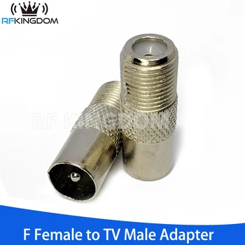 Greitai Plug RF Įkalbinėti F Moterų Prie TV Vyrų IEC Koaksialinis Antenos Jungtis F Jungtis TV Koaksialinis Adapteris