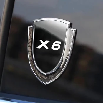 Automobilių Kėbulo Pusėje Logotipo Lipdukas Automobilio Stilius Shield Logotipas Ženklelis Auto Lango Lipdukas, skirtas x6 automobilių Reikmenys