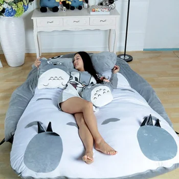 Animacinių filmų Totoro čiužinys tingus sofa-lova Laisvalaikio ir komfortą tatamio kilimėliai Gražių kūrybinių mažas miegamasis, sofa-lova, kėdės
