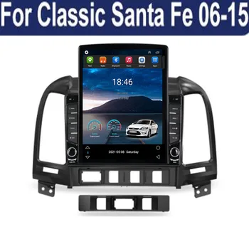Už Tesla Stiliaus 2Din Android 12 Automobilio Radijo HYUNDAI SANTA FE 2005 - 2012 Multimedia Vaizdo Grotuvas GPS Stereo Carplay DSP RDS Cam