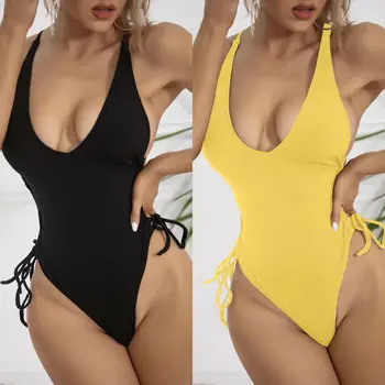 2022 Europos ir Amerikos Specialiųjų Audinio Paskendęs Juostele Tvarstis Seksualus Bikini vientisas Europos ir Amerikos Moterų maudymosi kostiumėlį
