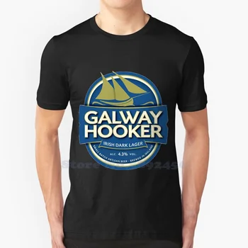 Galway Hooker Alaus Aukštos Kokybės 100% Medvilnės Marškinėlius