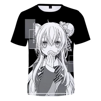 Nauji Karšto Vaikai Laimingi Cukraus Gyvenimo Anime T-marškinėliai Moterims Vyrai 3D T-shirt Crewneck Tshirts Vasaros Atsitiktinis Mados Viršūnes Tees