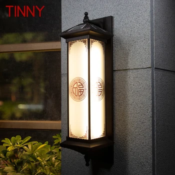 TINNY Saulės Sienos Lempos Kūrybiškumą Kinijos Lauko Sconce Šviesos diodų (LED atspari Vandeniui IP65 Namų Villa Koridorius, Kiemas,