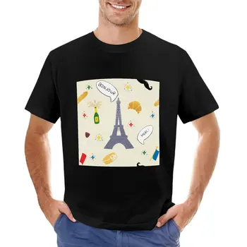 Oui Oui, viskas prancūzijos balta teksto burbulas modelis T-Shirt grafikos marškinėliai t-shirts vyras vyriški t shirts