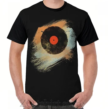 Vinilo Įrašas Retro T-Shirt - Vinilo Įrašus Šiuolaikinės Grunge Dizainas Grafinis T-Shirt vyrai viršūnes tee moterims marškinėliai juokinga spausdinti tshirts