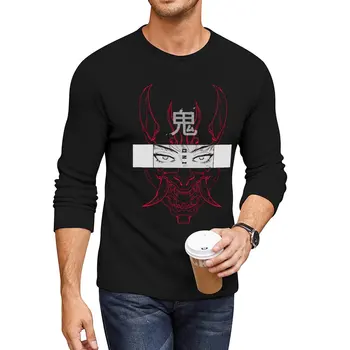 Naujas ONI (raudona) Ilgalaikis T-Shirt custom t shirts sukurti savo Anime t-shirt estetinės drabužiai, drabužiai vyrams