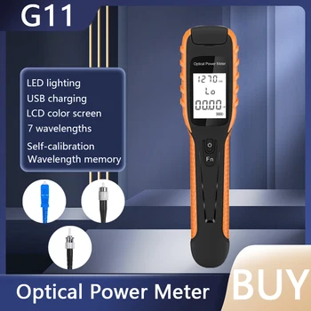 Nešiojamą Mini 2 in 1 Optinis Galios Matuoklis G11 OPM su LED Apšvietimo -70~+10/-50~+26/-70~+3dBm Įkrovimo