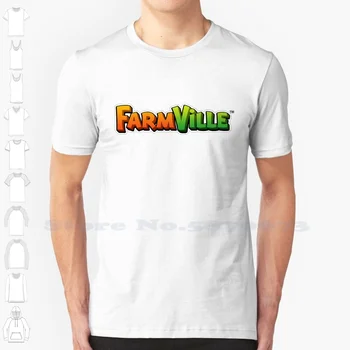 Farmville Logotipas Prekės Ženklo Logotipą 2023 Streetwear Marškinėliai Aukščiausios Kokybės Grafinis Tees