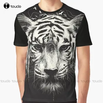 Tarpusavyje Grafinis Tigras, Gyvūnų T-Shirt Skaitmeninis Spausdinimas Tee Marškinėliai Streetwear Xxs-5Xl Naujas Populiarus Unisex Kalėdų Dovana