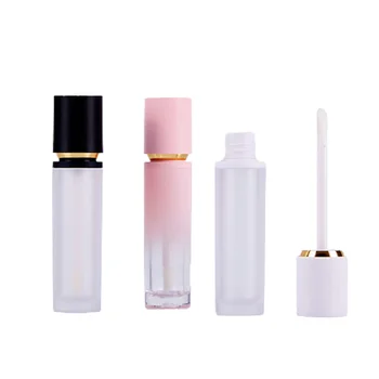 Lūpų Blizgesys Vamzdis Tuščias Butelis Apvalios Formos 8ML 30/50Pcs Gradinet Rožinės spalvos Matinio Kosmetikos Pakuotės Lipgloss Konteineriai
