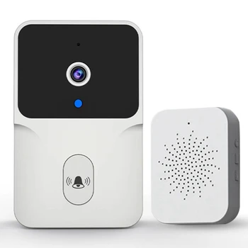 Bevielį durų skambutį Namų Pasveikinti Doorbell Kamera, Naktinio Matymo HD Vaizdo Durų Bell Balso Keitimas
