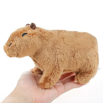 18cm Modeliavimas Capybara Pliušinis Iškamšos Žaislas Minkštas Pūkuotas Capybara Doll Realaus Gyvenimo Kawaii Pliušinis Vaikų Žaislai Vaikams Dovanų