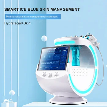 Ice Blue Magic Mikrodermabrazija Veidrodis Odos Analizatorius Oxygene Hydrafacial Mašina Profesionalus Ultragarsinis Odos Priežiūros Krioterapija