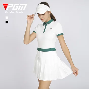 2023Summer Golfo Moterų Suknelė Slim Fit Sportinė Ruožas Teniso Lady Klostuotas Sijonas Siųsti Dugno Šortai, Orui ir Odos Draugiškas