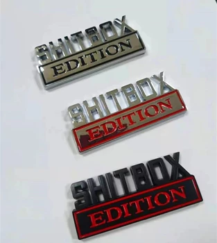 20X 3D ABS Emblema SHITBOX EDITION Ženklelis Automobilių Uodegos Pusėje Lipdukas Priedai