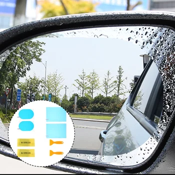 8 Vnt Automobilių Rainproof Plėvelė, Anti-Glare Apsaugos Anti-rūko Langą Lipdukai Pet Accsesories