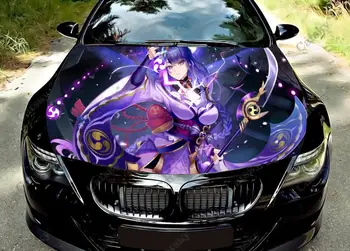 Genshin Poveikio anime Automobilio Kapoto Vinilo Lipdukai Wrap Vinilo kinas Variklio gaubtas, Lipdukai, Lipdukas ant Automobilio Auto Priedai