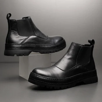 Vyrai atsitiktinis batų odos mados plokščias nėriniai patogus 2023 Rudens/Pavasario