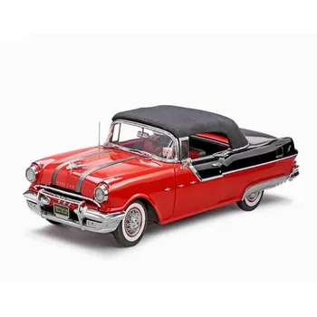 1:18 Masto Modelis 1955 M. Pontiac Star Uždaros Kabrioletas Retro Automobilių Diecast Metal Lieti Žaislai Transporto Priemonių Surinkimo Ekranas Gerbėjų Dovanos
