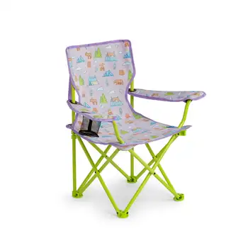 Kempingo Kėdė - Purpurinė/Žalia