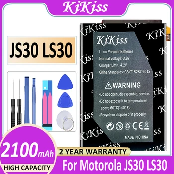 Originalus KiKiss Baterija JS 30 LS 30 2100mAh už Motorola Moto JS30 LS30 Baterijos