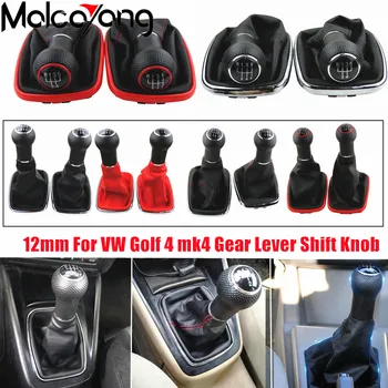 Aukštos kokybės 5/6 Speed Pavarų Perjungimo Rankenėlės Volkswagen VW MK4 Golf 4 IV GTI R32 Jetta Bora Raudoną Rėmelį Gaitor Įkrovos