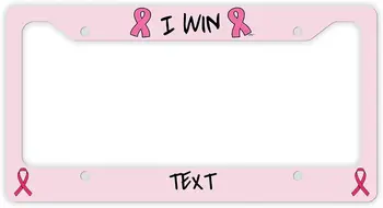 Vėžys Maitintojo Dovanos Moterims Krūties Vėžio Paramos Pink Ribbon aš Laimėti Asmeninį Pavadinimas Asmeninį Licenciją Plokštės Rėmas
