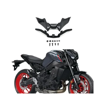 Motociklo Priekinio Lauktuvės Aerodinaminis Winglet Apatinis Dangtelis Juodas Fiksuotojo Vėjo Sparnas Yamaha Mt-09 V3 2021 2022+