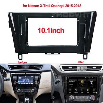 10.1 colių Automobilio Radijo fascia Nissan X-Trail, Primera 2015-2018 DVD Stereo Skydelis prietaisų Skydelio Rėmas Montavimas Apdaila Rinkinys