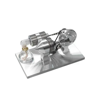 Stirlingo Subalansuotas Variklio Modelis Gali Pradėti Kuro Mini Metalo Surinkti Žaislas Fizikos Eksperimentiniai Švietimo Pagalba