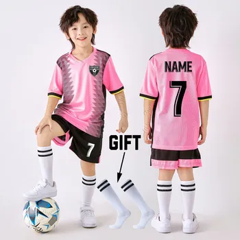 Berniukų Futbolo Marškinėliai Šortai Su Kišenėmis Berniukų Futbolo Megztiniai, Kostiumai Asmeninį Užsakymą Vaikų Futbolo Drabužiai, Uniformos