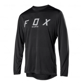 Sufix Fox Vasaros MTB Kelių Motokroso Marškinėliai Vyrams Kvėpuojantis Kalnų Dviračių Mtb ilgomis Rankovėmis Lenktynių Greitai-džiovinimo Dviračių Džersis