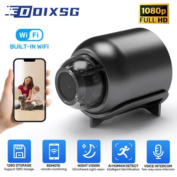 DIXSG 1080P IP Kameros Apsaugos ir SPINDULIŲ Naktinio Matymo Magnetinio Belaidė Kamera Priežiūra Nešiojamų Lauko, Patalpų Mini Wifi Kamera
