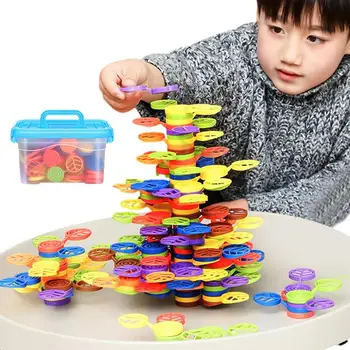 Krovimas Medžio Montessori Krovimas Mokymosi Playset Balansas Blokai Puzzle Įdomus Švietimo Veiklos Balansavimo Žaidimas