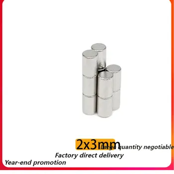 2000pcs 2X3mm Apvalus Mini Magnetas NdfeB 2*3mm Žemių Neodimio Magnetas Duris Paieškos Magnetinio Šaldytuvas 