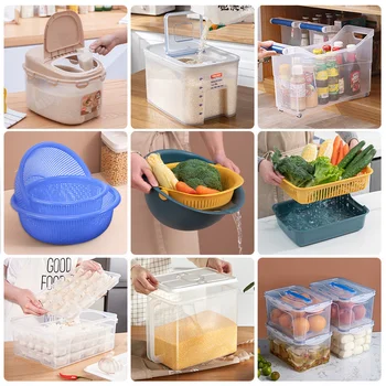 Jeko ryžių lauke šviežias saugojimo dėžutė virtuvės, namų ūkio prietaisų saugojimo krepšys šviežių maisto saugojimo dėžutė kukulis dėžutės laikymo dėžutė