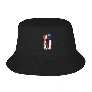 Amerikos Vėliavos Futbolo Drabužiai - Futbolo Suaugusiųjų Žvejo Skrybėlę Bob Kibirą Kepurės Vyrams, Moterims, Kepurės žvejys Skrybėlę Mergaitė Berniukas Skrybėlę