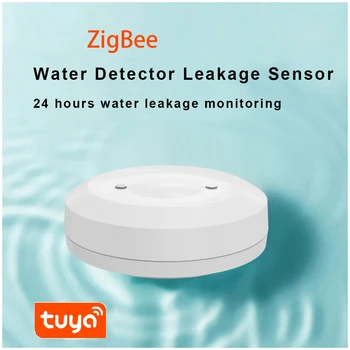 TUYA ZigBee Vandens Nuotėkio Detektorius Potvynių Jutiklis Vandens Bakas Pilnas Vandens Jungtis Signalizacijos Smart Gyvenimo APP Nuotolinio Stebėjimo